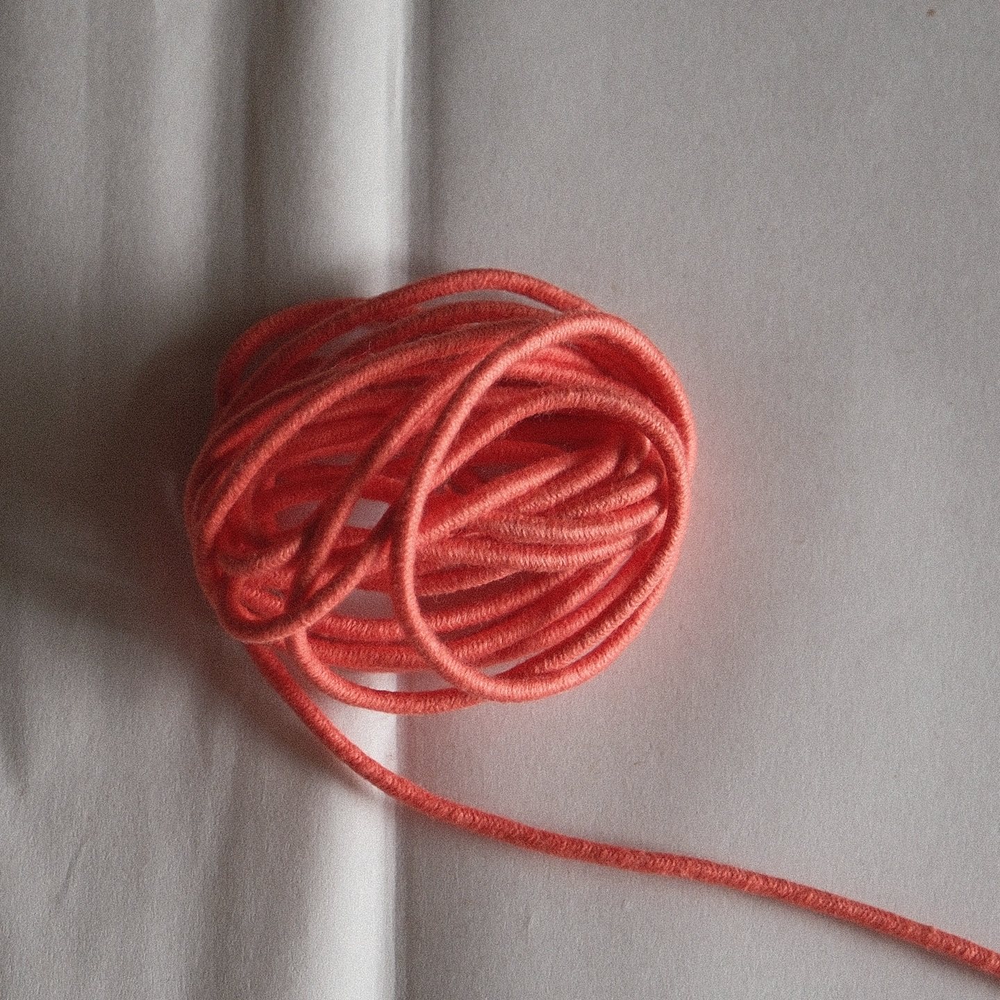 零散长 3mm粗英国Merchant and mills橘色再生棉皮筋