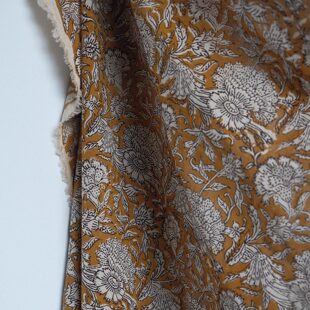 116cm长价110cm宽英国Merchant and mills芥末康乃馨印度棉布