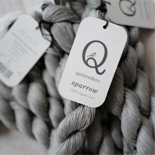 化石灰 50克155米Fingering美国Quince & co Sparrow有机亚麻线