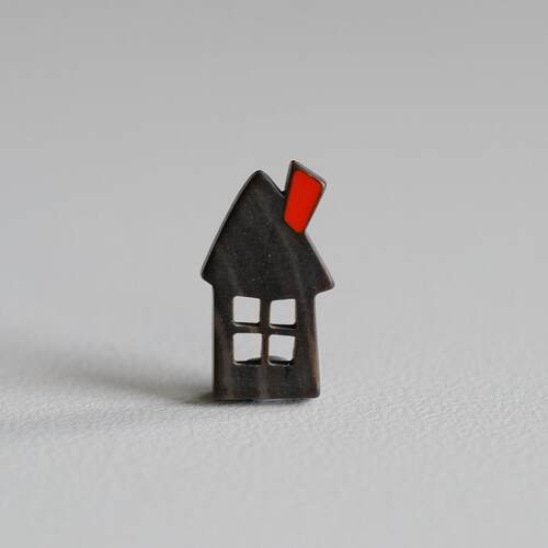 TextileGarden烟囱木屋造型纽扣