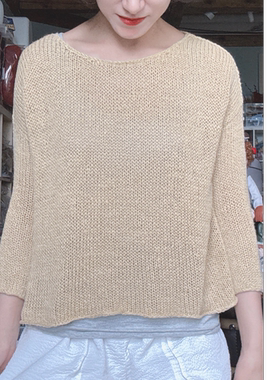 非成品不含工具 戴维斯套头衫Quince KESTREL亚麻线DIY编织材料包