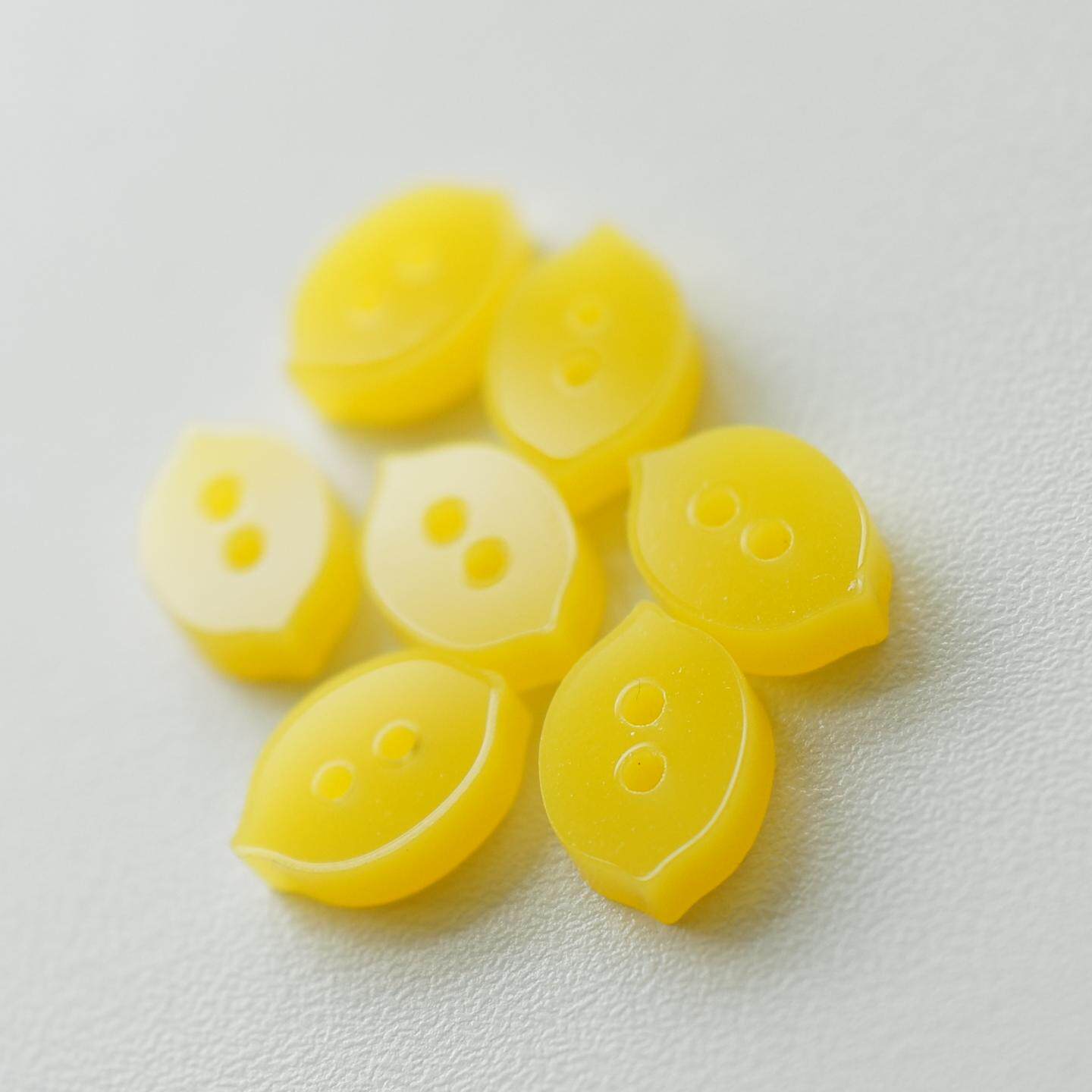 12mmx9mm1颗价法国Selenitis ZINO奇诺黄色柠檬亚克力纽扣