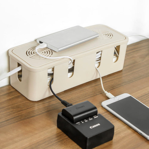 插线板充电线收纳盒桌面整理盒