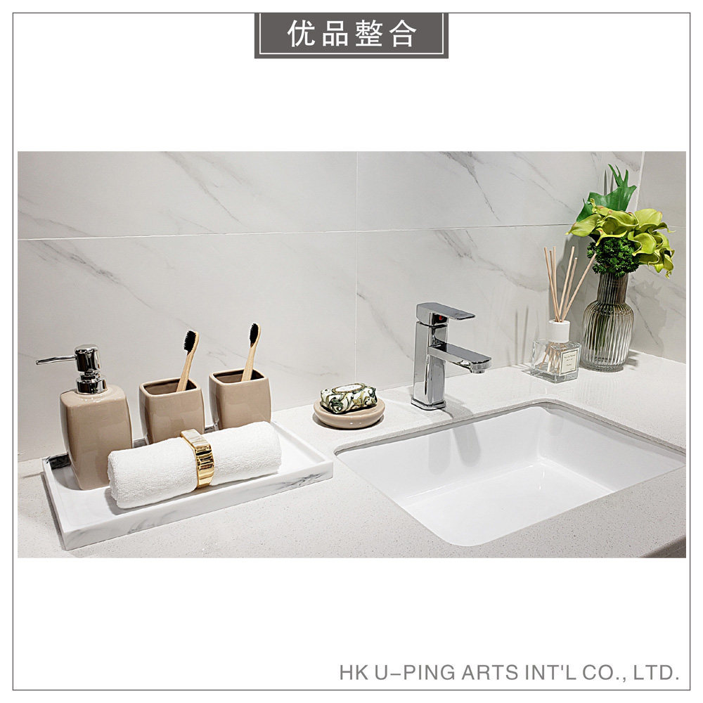 样板间软装简约创意家居摆件卫生间洗漱台浴具套装香薰组合ZH1830