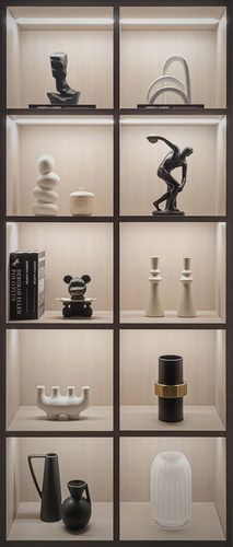 简约现代样板间书柜家居软装饰品