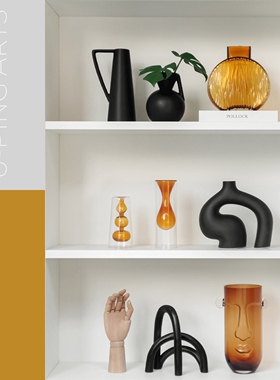 简约现代样板间书柜家居装饰摆件