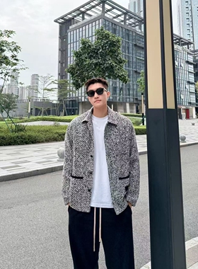 CHESTER CHARLES | 2026新款 男款 小香风编织口袋外套