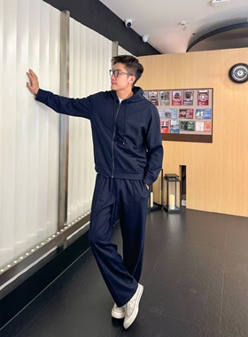 CHESTER CHARLES | 2026新款 男款 拉链连帽衫+松紧腰休闲裤套装