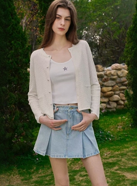 CHESTER CHARLES | 2026新款 立体提花肌理感薄款纯棉针织开衫