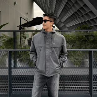 男款 2026新款 防风防水休闲连帽风衣外套 CHARLES CHESTER