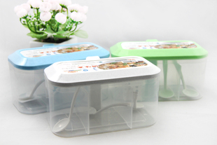 带柄 聪泰正品 送3个小勺 厨房调味盒 H2220 三格调味罐