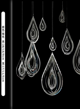 婚庆吊顶装饰道具幸福水滴摆件创意婚礼舞台场景布置商场橱窗美陈