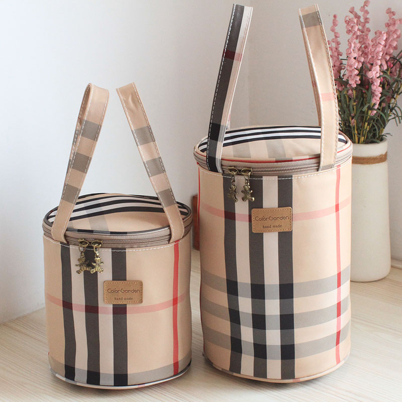 保温保冷圆桶饭盒包便当包