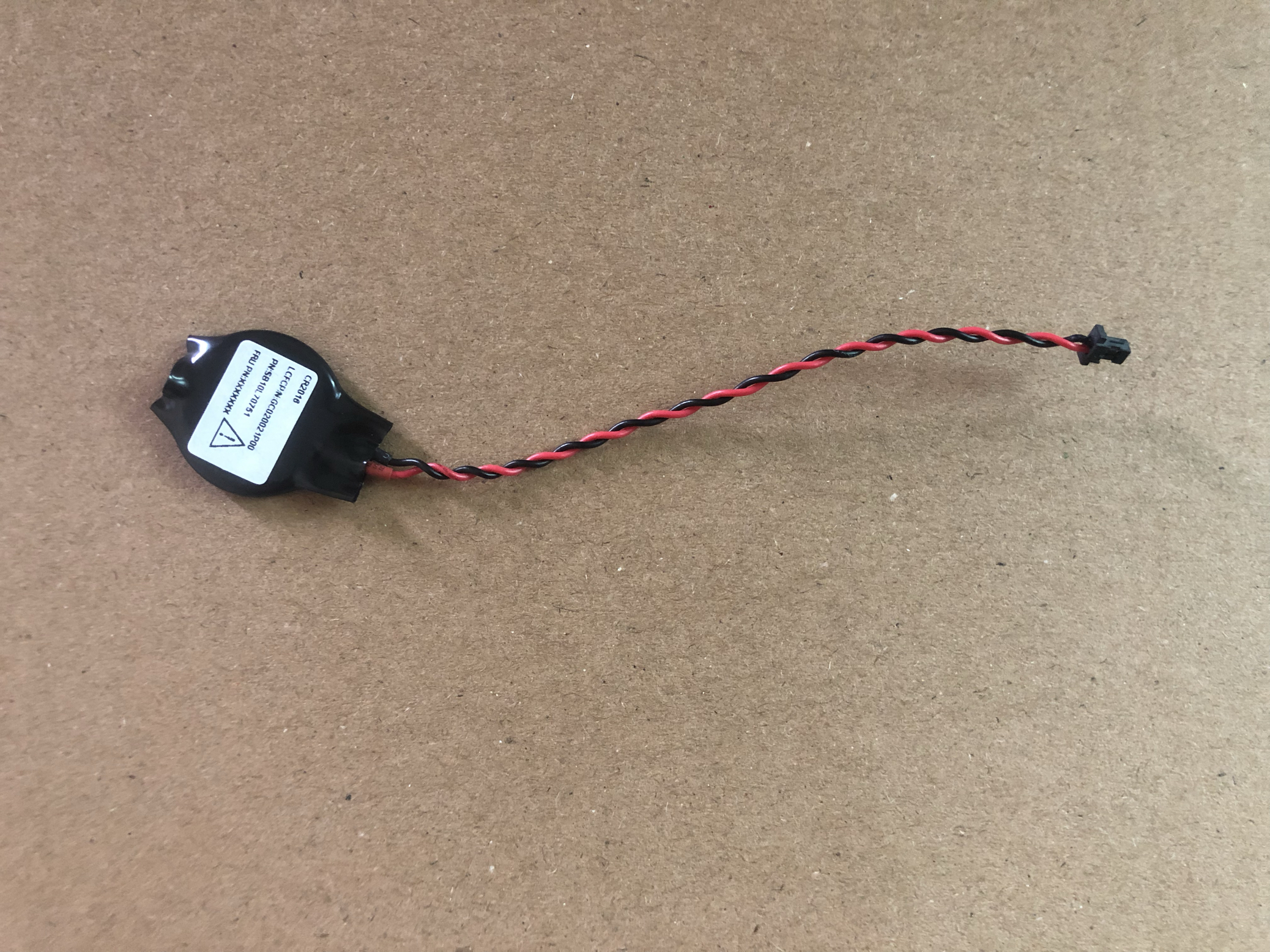 适用ThinkPad L13 L390 L380 S2  BIOS COMS主板电池长线电子 - 实物图