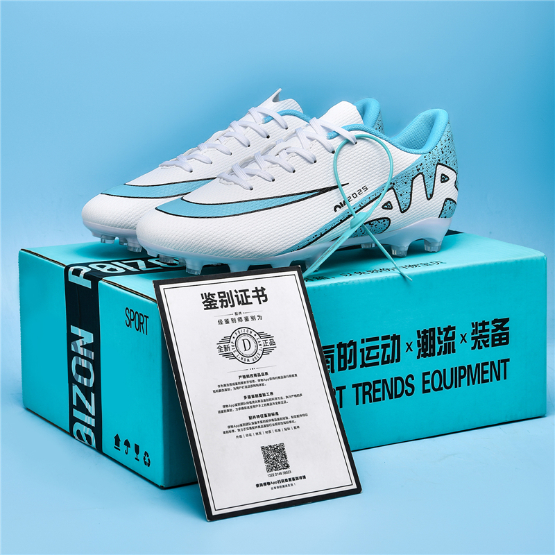 梅西C罗刺客15FG长钉高低帮训练男女成人儿童专业比赛学生足球鞋