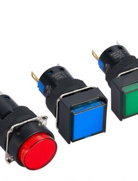 上海天逸16mm LA42（B)PD-11 22 DC24VR带灯按钮开关正品