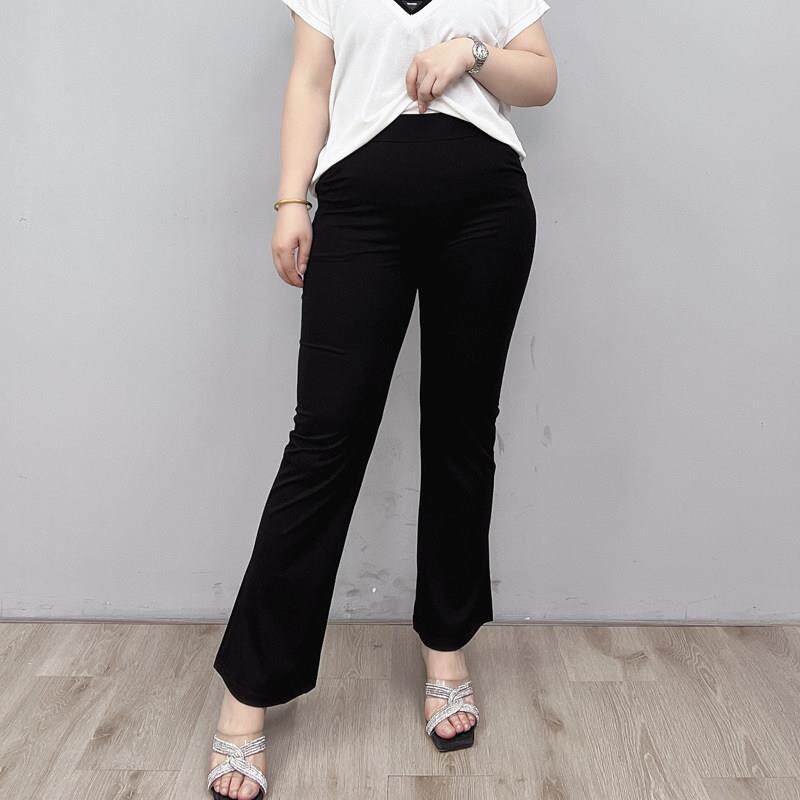 大码夏季新款阔腿裤女2026胖mm高腰宽松女裤薄款松紧直筒微喇叭裤