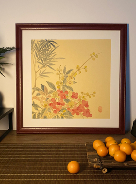 客厅装饰画纯手绘新中式国画