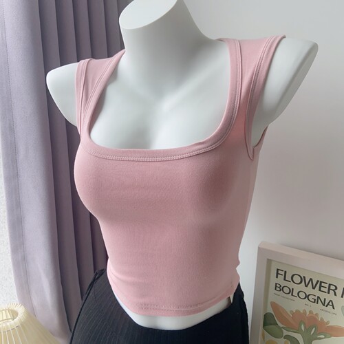 宽肩带遮副乳性感背心吊带