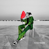 Anita木扇定制古风扇折扇 舞蹈扇扇子古风流苏男扇 木扇走秀扇