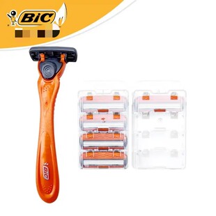 比克男士 六刀头 三层剃须刀可替换刀头手动刮胡刀通用出差旅游男士