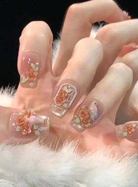 圆熙花窗雀语纯手工穿戴甲