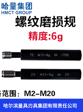 哈量螺纹磨损规 精度6g TS ZS M2M3M4M5M6M8M10M12M14M16M18M20
