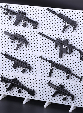 1:6兵人迷你军事玩具拼装枪模型MP40/MP7/HK53/MP5冲锋枪游戏道具