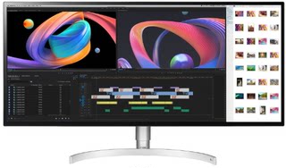 LG34WK95U 5K广色域雷电3 HDR600 P3 98%IPS21:9设计制图显示器