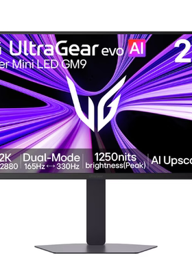 LG27GM950B27英寸5K电竞显示器双模165HzDP2.1AI超分技术 MINILED