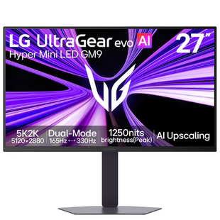 LG27GM950B27英寸5K电竞显示器双模165HzDP2.1AI超分技术 MINILED