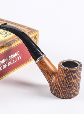 烟斗男士老式传统烟锅旱烟烟斗两用烟袋旱烟专用烟斗弯式过滤便携