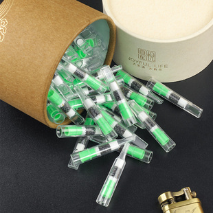 草本桂花一次性过滤烟嘴磁石粗中细过滤烟油器活性炭多重过滤烟嘴