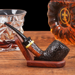 高档石楠木都柏林式实木烟斗手工男士把玩便携烟丝斗旱烟袋旱烟斗