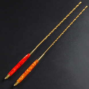 8deco烟斗加长通针螺旋式烟斗配件工具加硬金属通条烟斗清洁工具