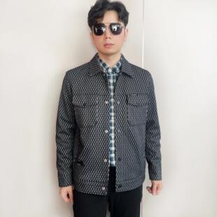 品牌撤柜潮流厚重垂外套男秋冬季青年男士夹克衫休闲时尚翻领夹克