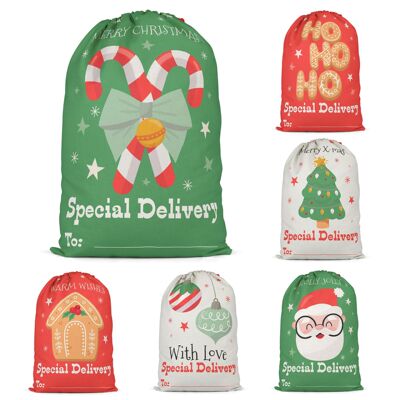 SantaSack卡通圣诞礼物袋糖果袋