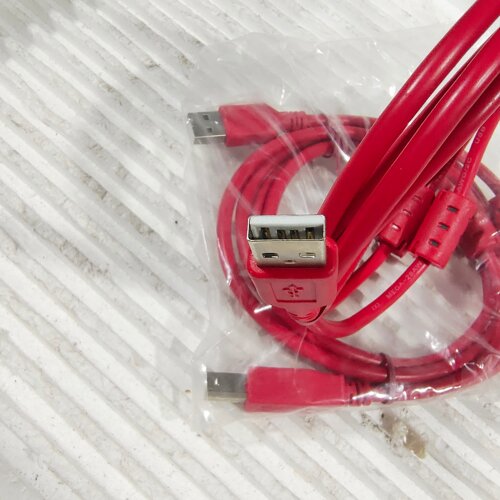 双磁环打印机数据线USB-A + USBD头/全新塑封包装
