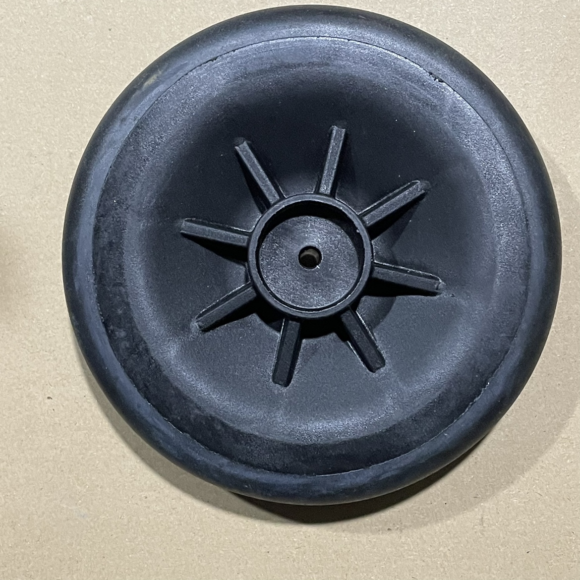 外径15厘米 弹性橡胶轮 内孔6毫米 Diy机器人小推车轮子