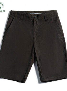 S.B.P.R.C/圣大保罗男装夏季合身短休闲裤纯色薄五分裤PS18WP308
