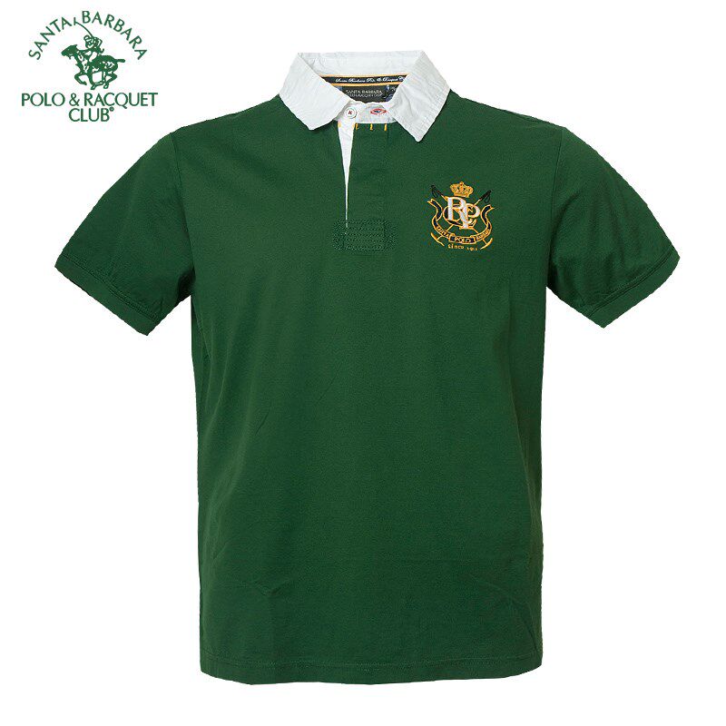 圣大保罗男装春夏款美式休闲纯色纯棉短袖T恤衫修身版POLO衫男款