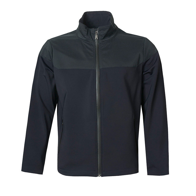 圣大保罗Polo男装秋冬季针织休闲宽松立领拉链夹克外套PW18KJ003M