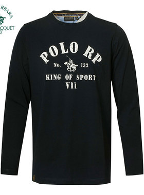 POLO圣大保罗 男装新品圆领印花休闲长袖t恤衫PS15KT105春夏款