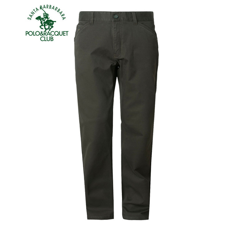 圣大保罗男装冬季加绒加厚男款商务直筒休闲裤子宽松棉质微弹男裤