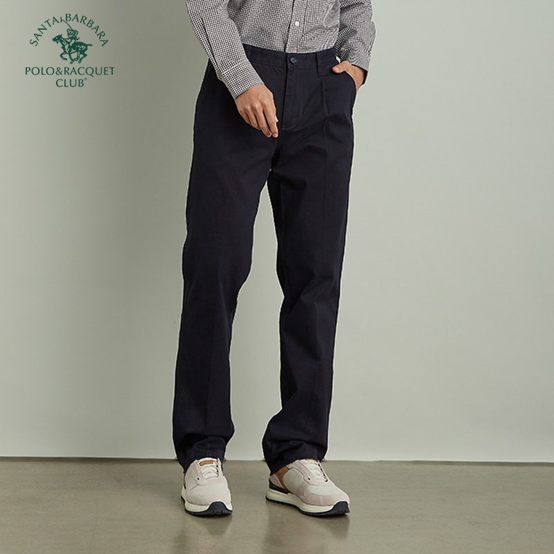 圣大保罗秋冬季男士纯棉商务休闲宽松直筒长裤单褶裤子中年男裤,男装,休闲裤,淘宝优惠券,粉丝福利购,淘宝优惠卷