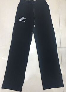 2021春夏新款 E野视角955休闲裤女黑色高腰宽松大码阔腿裤拖地裤