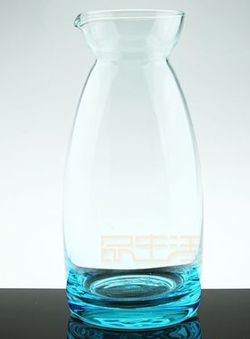 德国thomas蓝色水晶无铅玻璃花瓶花罐花插冷水壶啤酒扎酒具水升