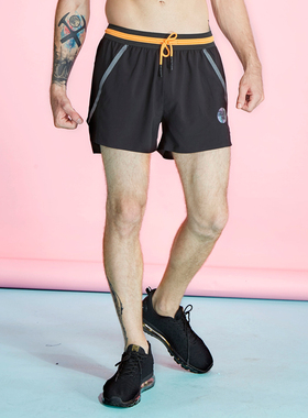 exciTING激动派运动短裤男跑步速干三分裤透气综合训练裤子有内衬