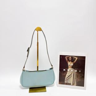 二手中古包gucci 過(guò)質(zhì)檢 特價(jià) 全原裝 淺藍(lán)色牛皮腋下包單肩包清倉(cāng)