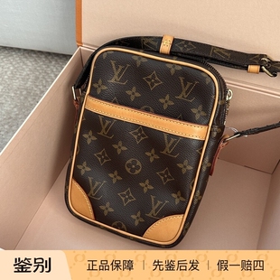 全原皮成色好 二手中古包Lv老花竖版相机包斜挎包经典保值16*21